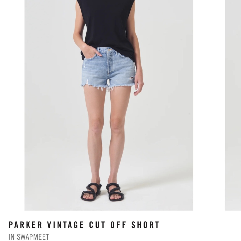 Agolde Parker cut off short in color swapmeet